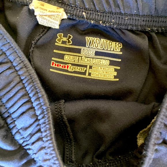 Under armor navy blue, active shorts, size extra small. Very good condition. - Picture 3 of 8